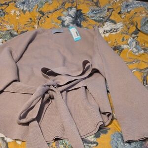 Modern Citizen Lavender Sweater with Tie